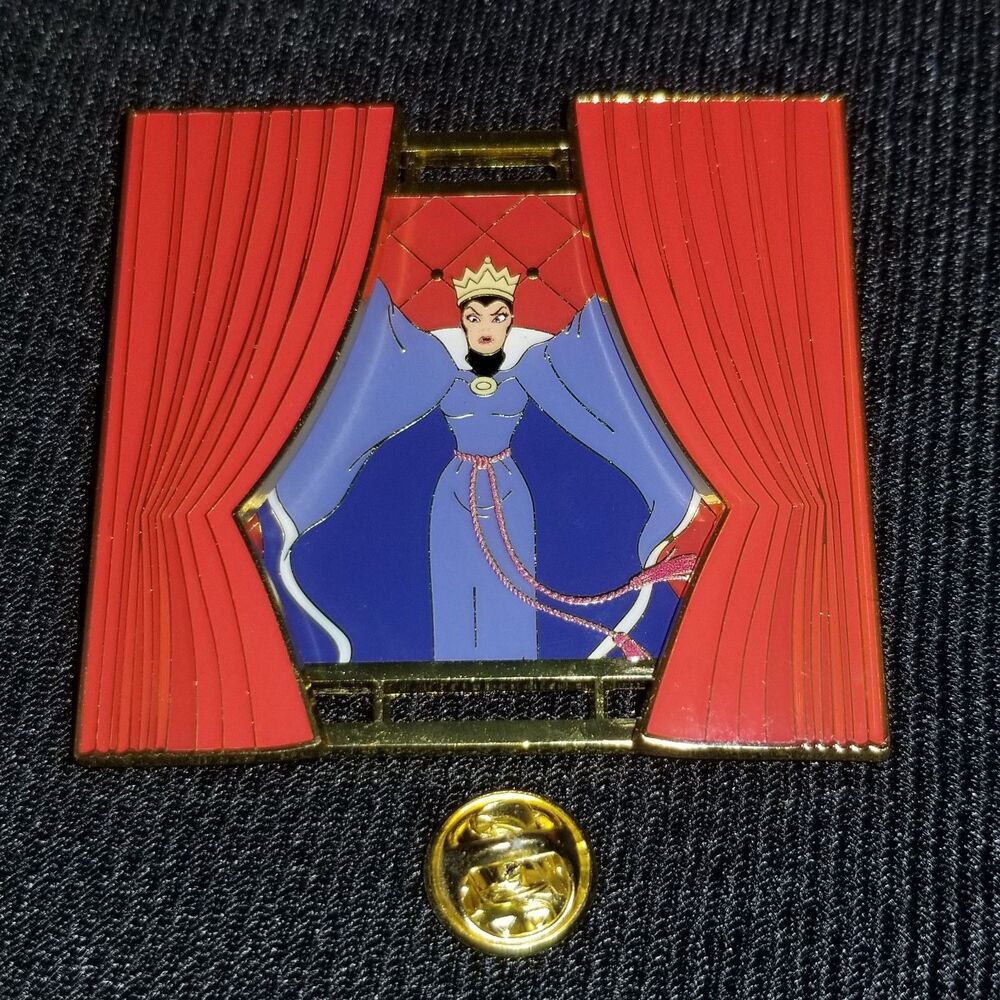Loungefly Pin Disney Villains Evil Queen Sliding Curtain Snow White Seven Dwarfs